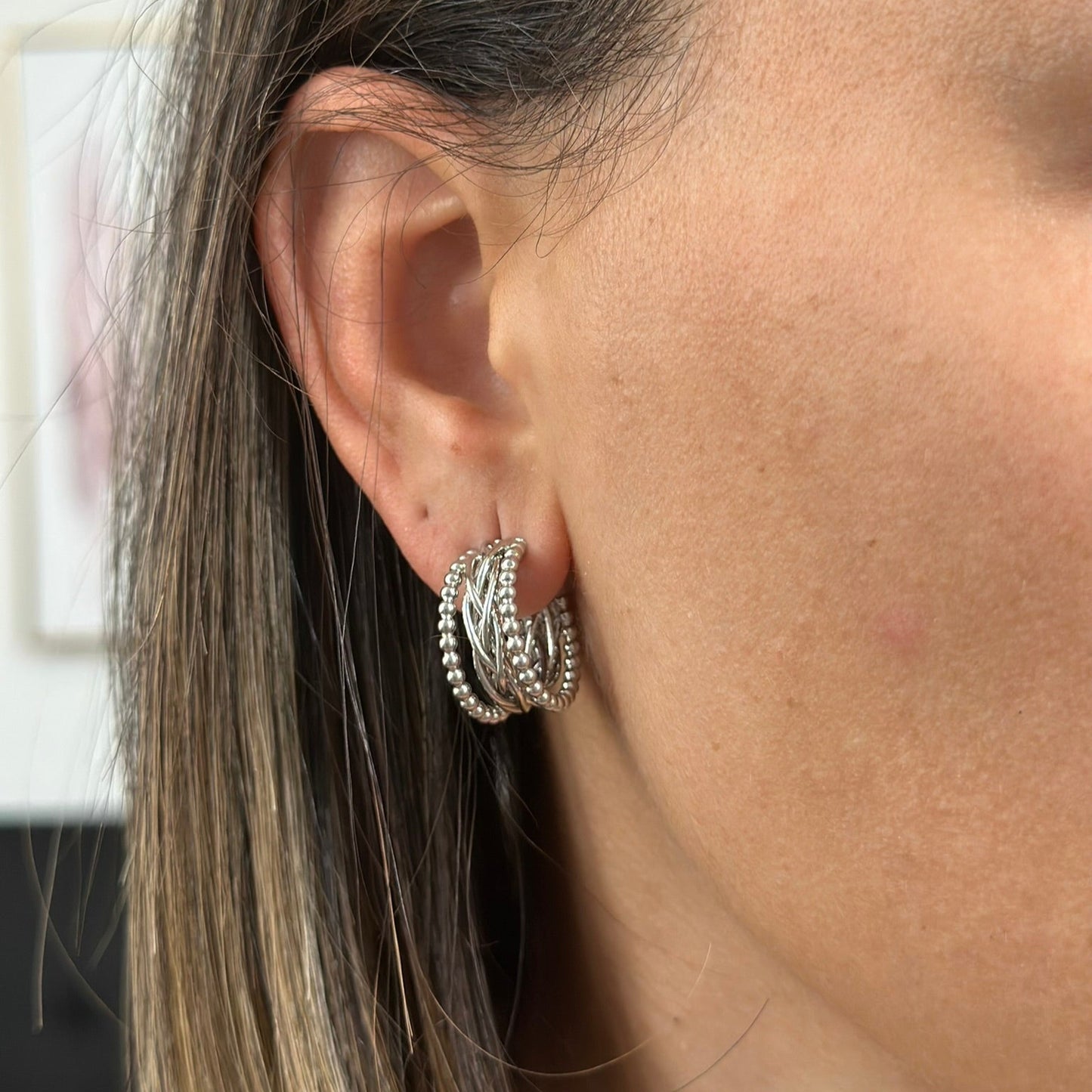 LOIS EARRINGS SILVER