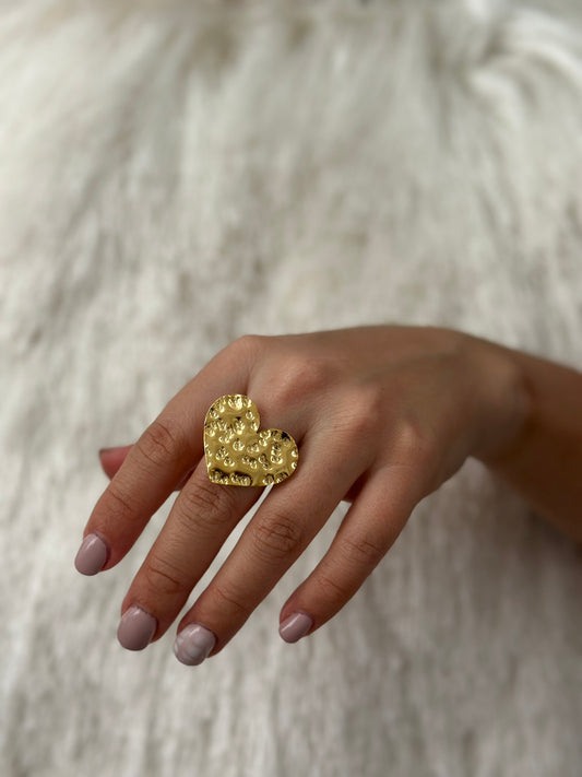 AMOURE TEXTURE BRONZE RING