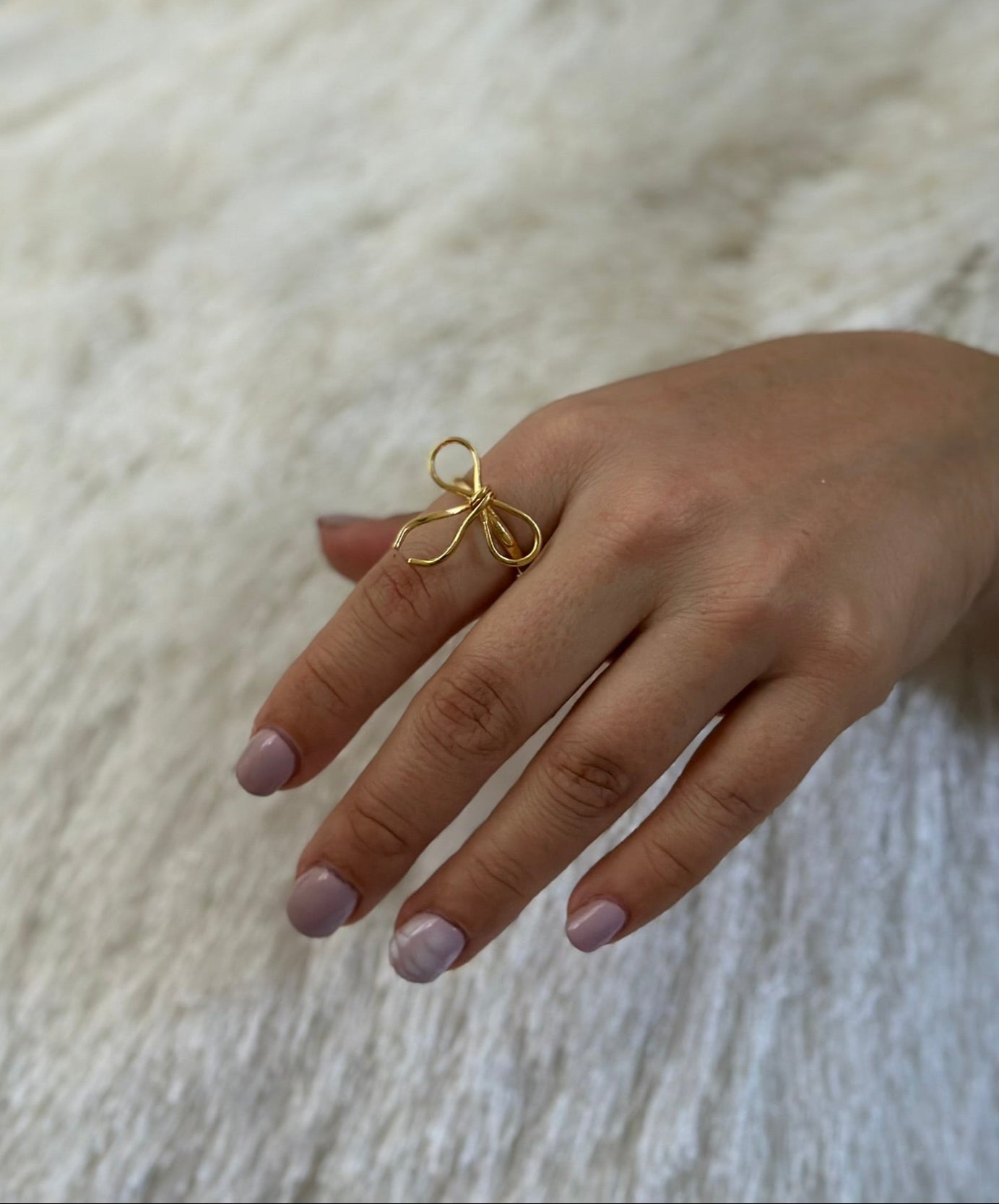 VELIA KNOT RING BRONZE
