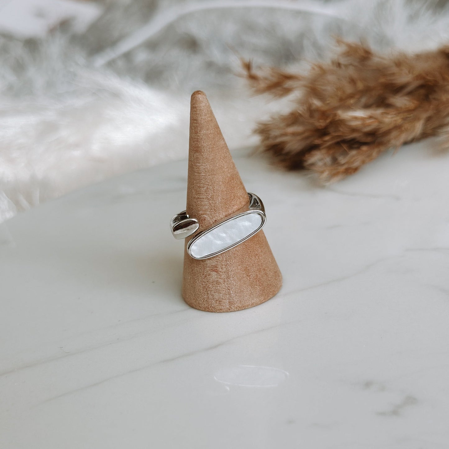 L RING SILVER
