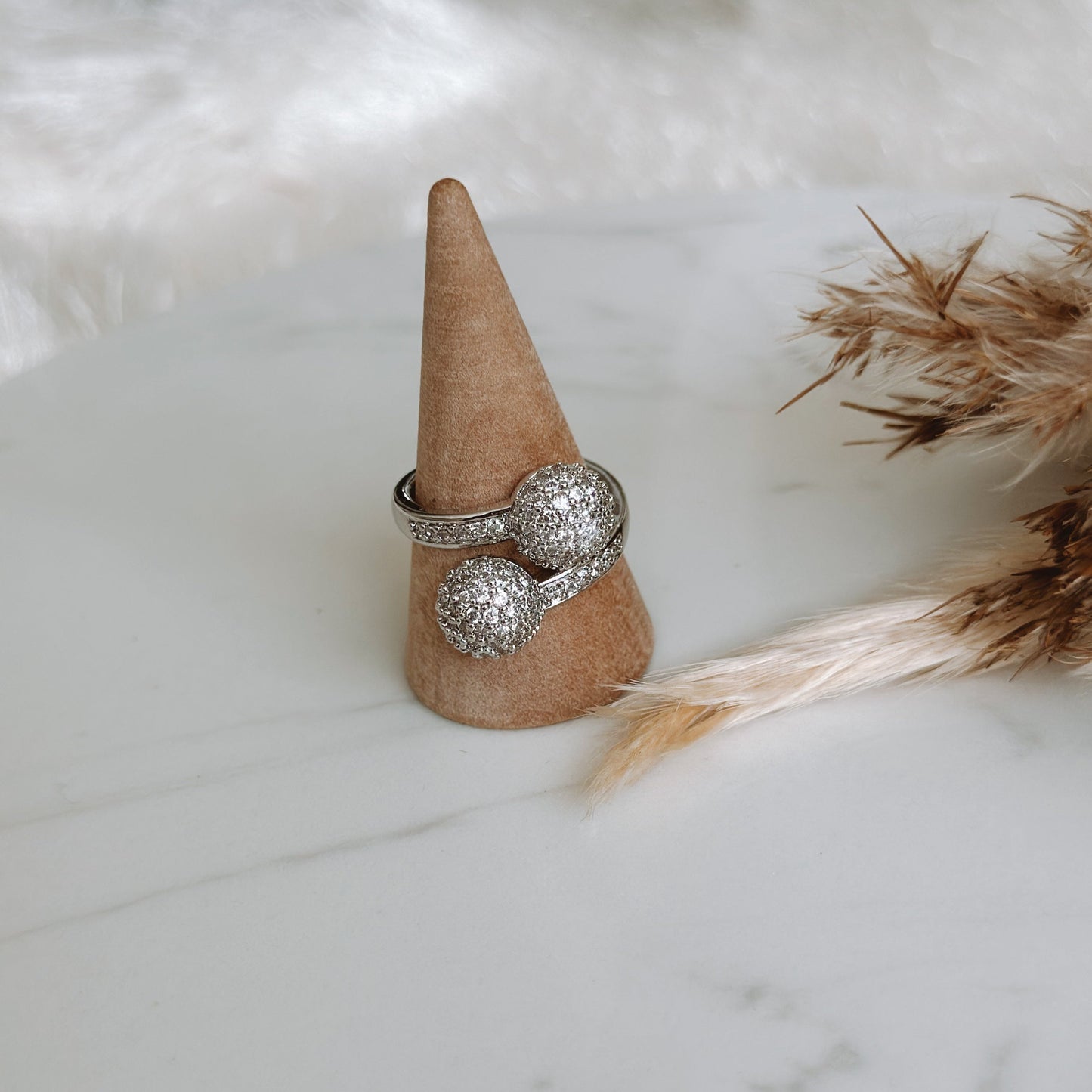 NINA ZIRCON SILVER RING