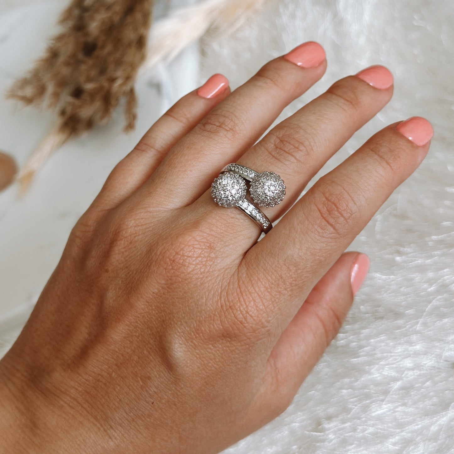 NINA ZIRCON SILVER RING