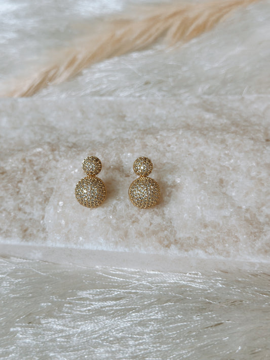 ETERNITY ZIRCON EARRINGS GOLD