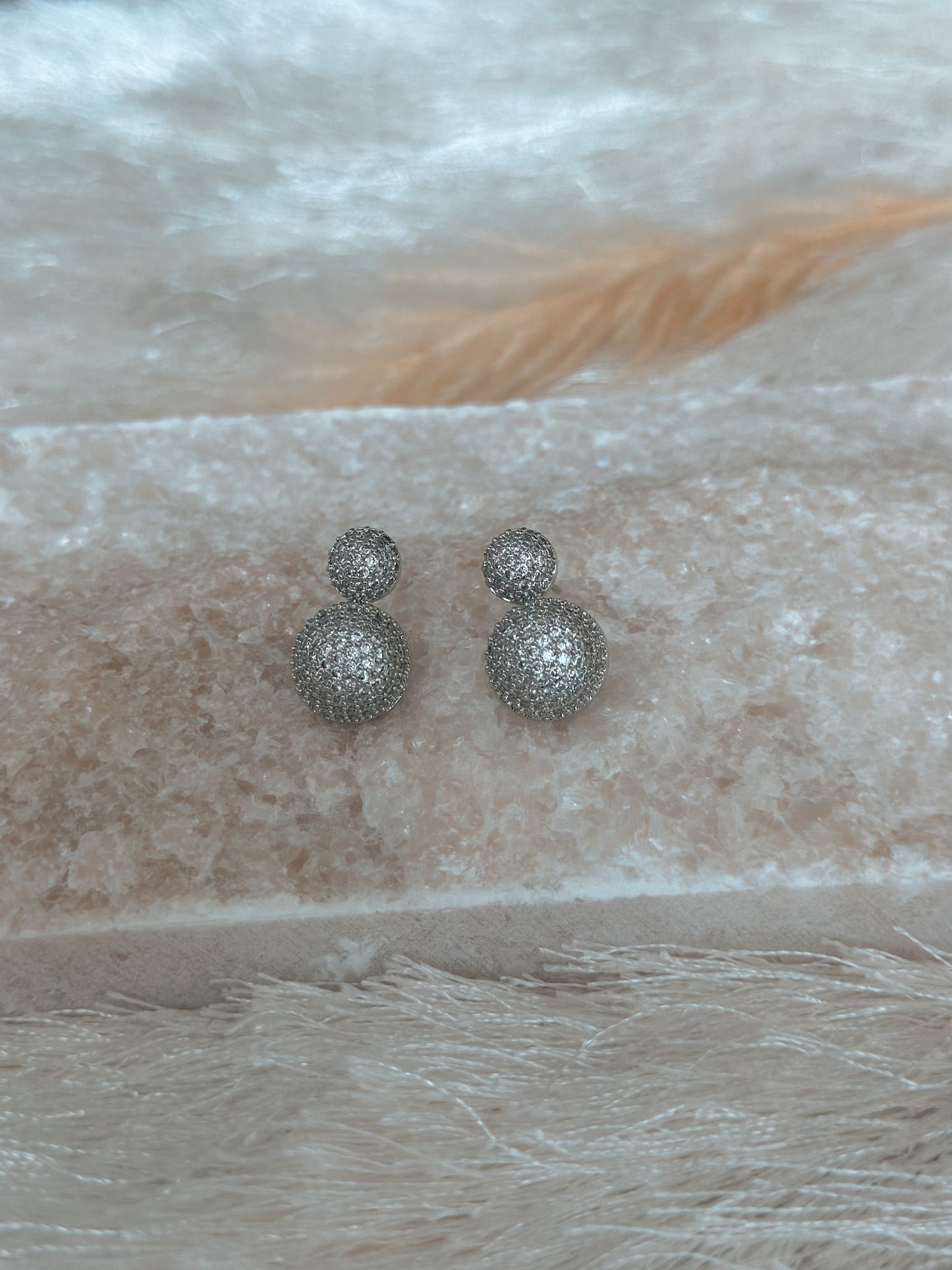 ETERNITY ZIRCON SILVER EARRINGS