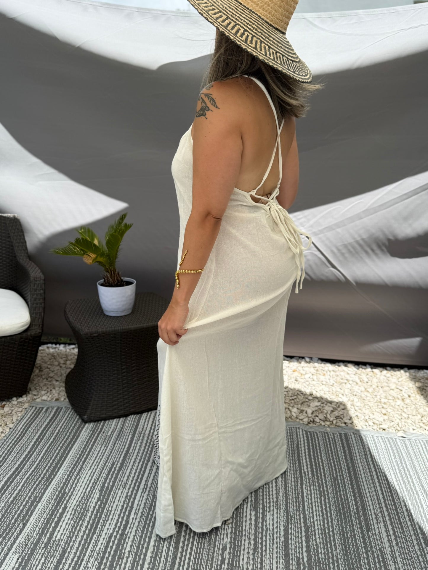 vestido bohemio hecho a mano, vestido talla única algodón, vestido artesanal India, vestido estilo boho chic, vestidos ligeros para verano, vestido exclusivo mujer, moda bohemia elegante