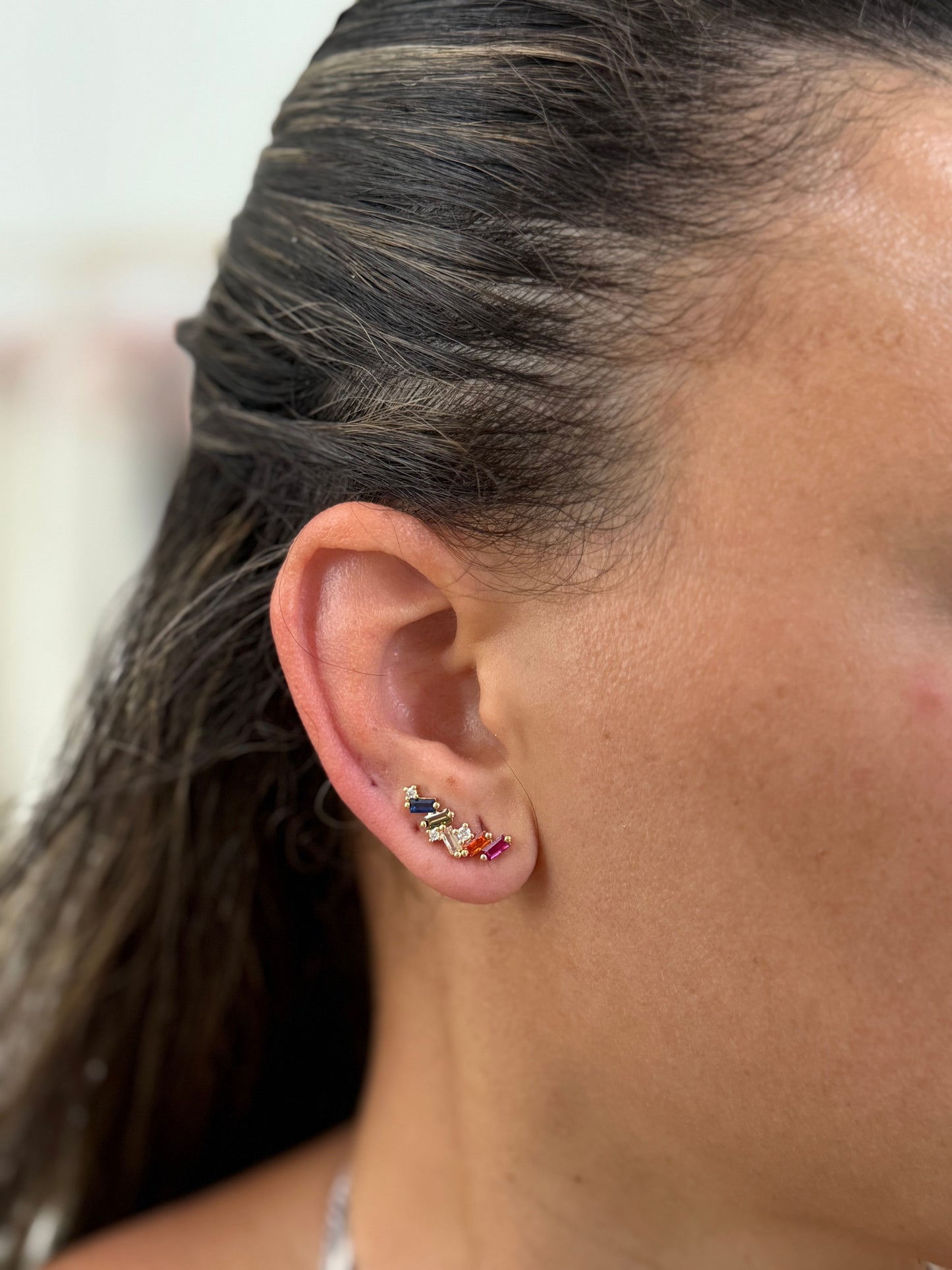 PRISM GOLD STUD EARRINGS