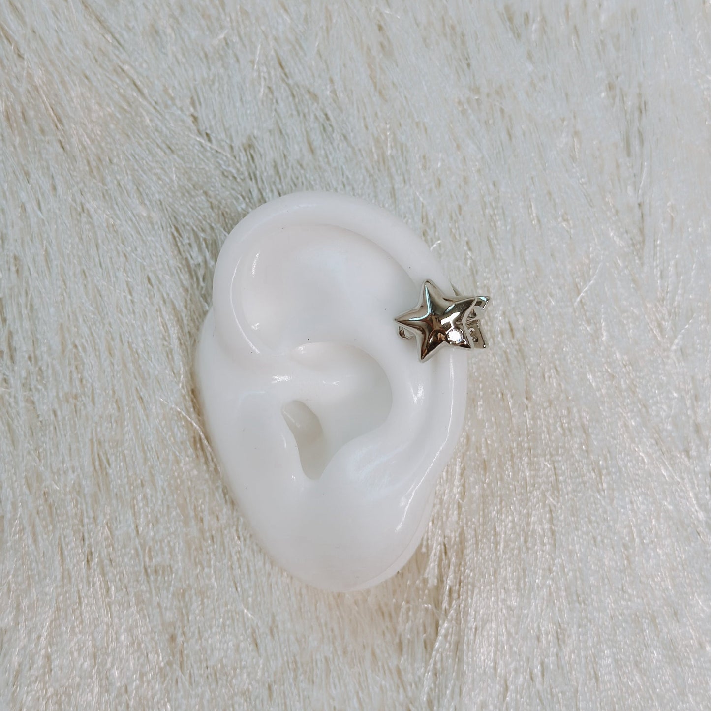 STAR EAR CUFF SILVER