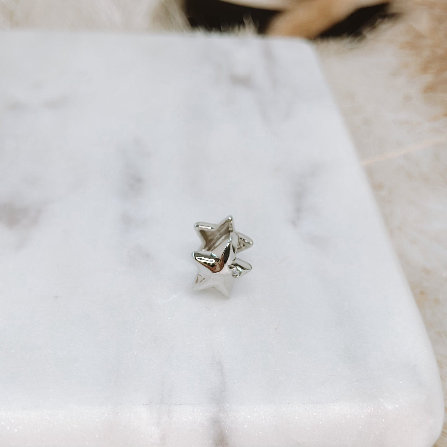 STAR EAR CUFF SILVER