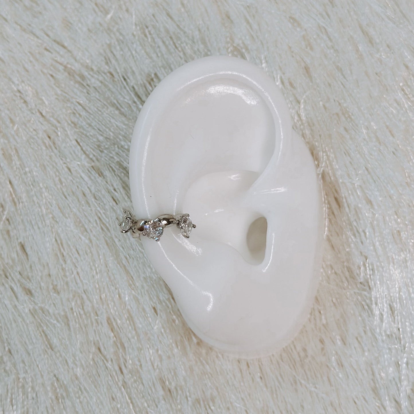 GEMMA EAR CUFF SILVER