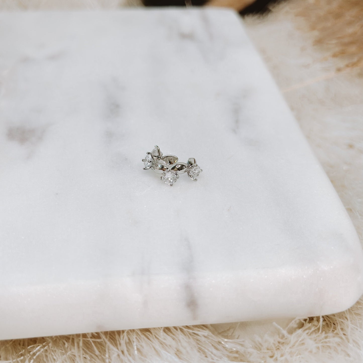 GEMMA EAR CUFF SILVER