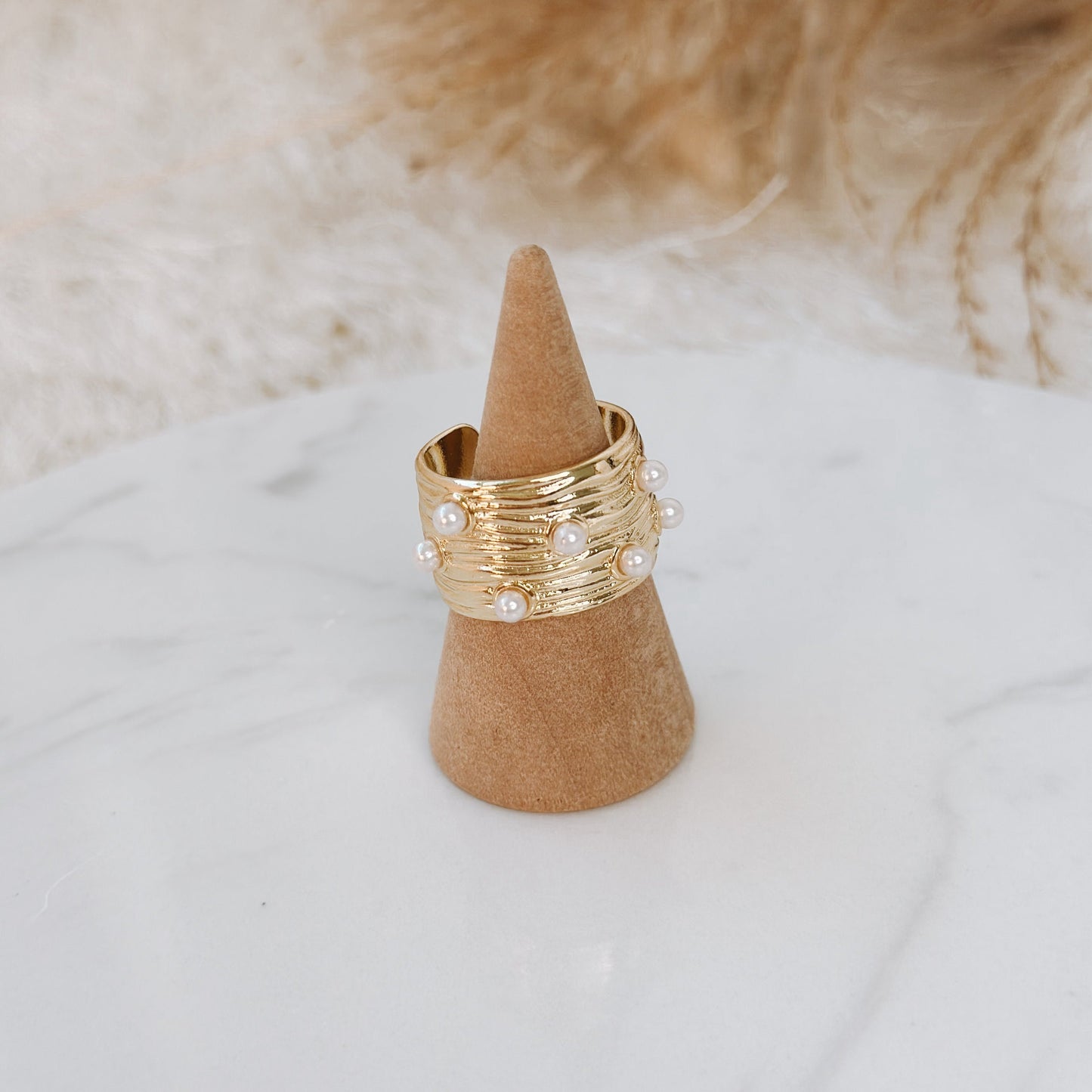 GLAN PEARL GOLD RING