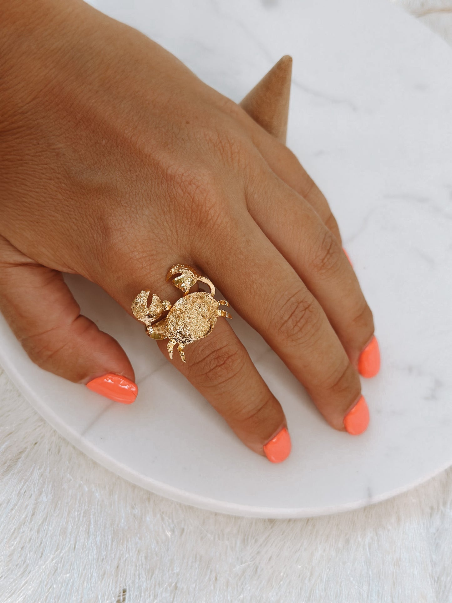 EUGINE CRAB BRONZE RING