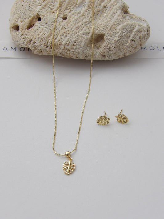AUTUMN NECKLACE SET GOLD