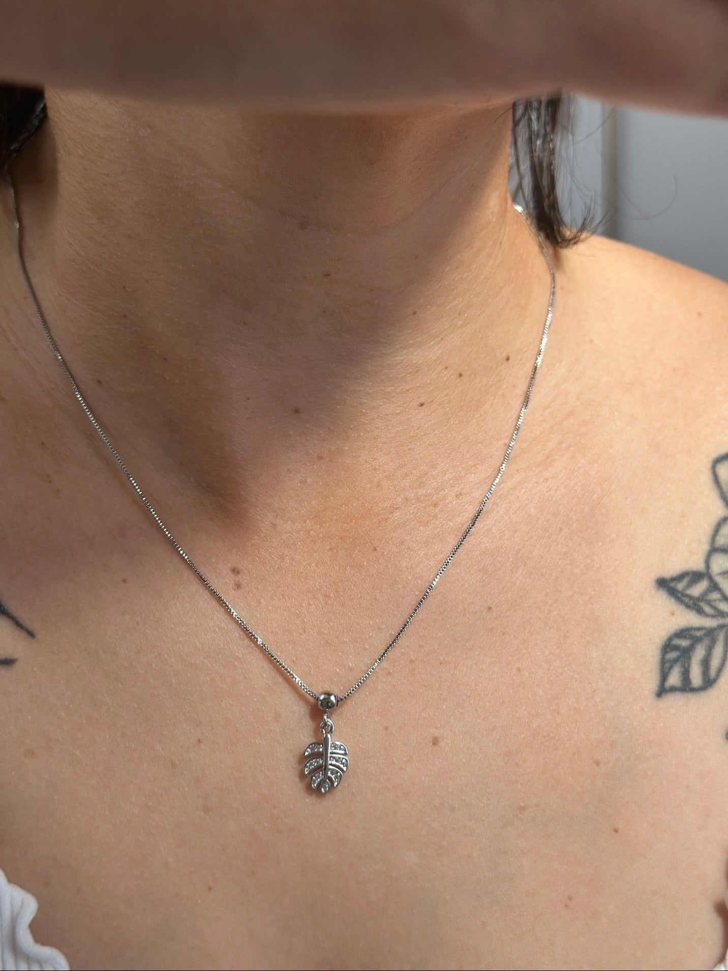 AUTUMN NECKLACE SET SILVER