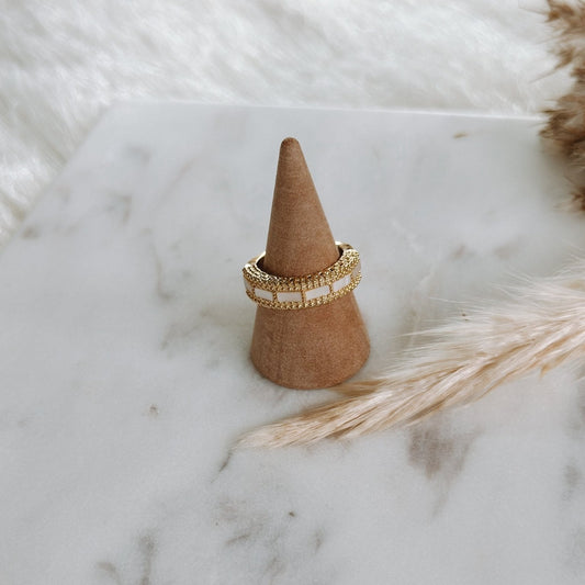 BLANCA ZIRCON GOLD RING