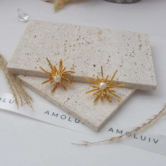 BOOM GOLD EARRINGS BRONZE