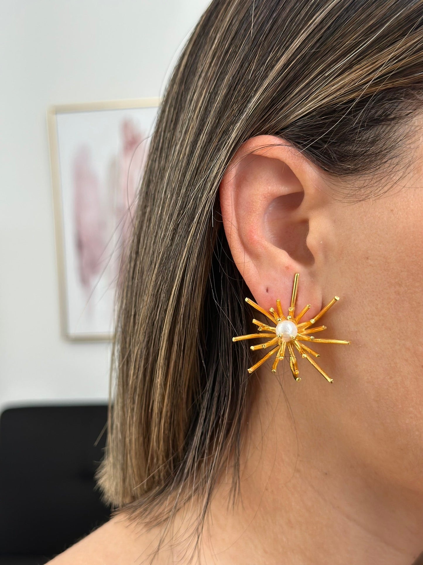BOOM GOLD EARRINGS BRONZE