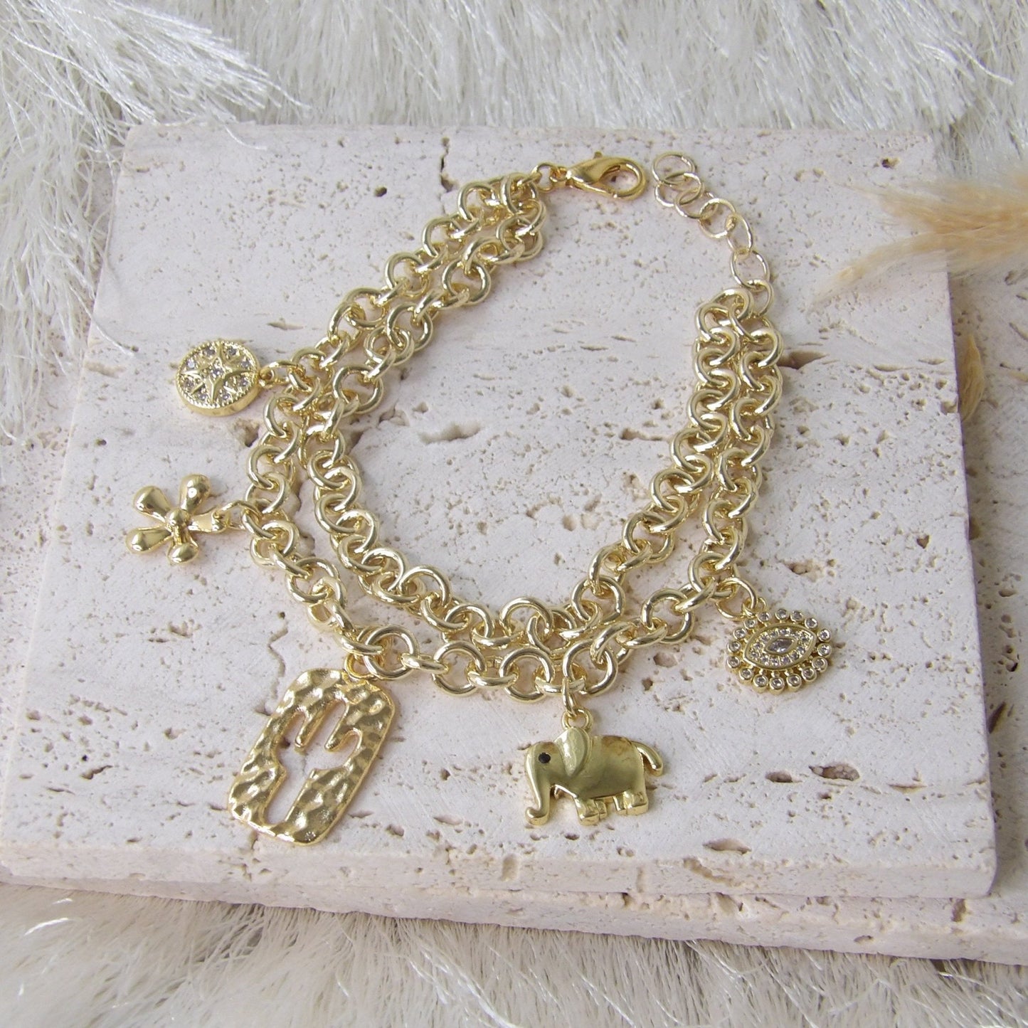 CACTUS BRACELET GOLD