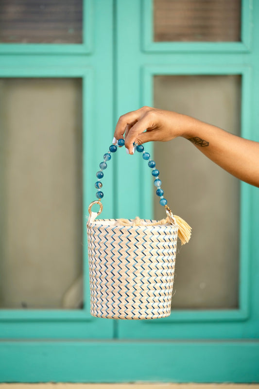 CAMILA BAG ZIGZAG BLUE