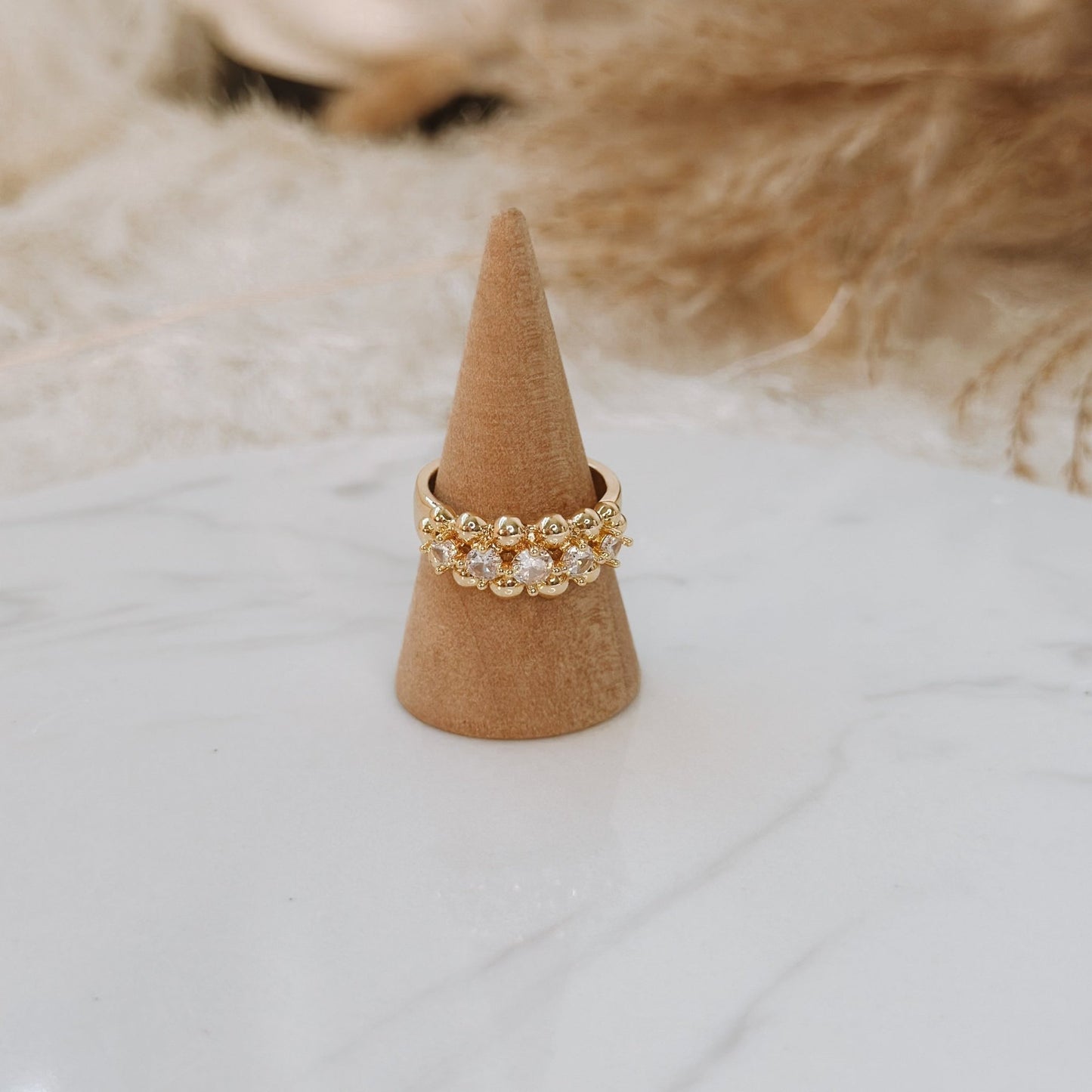CLOUDS GOLD RING
