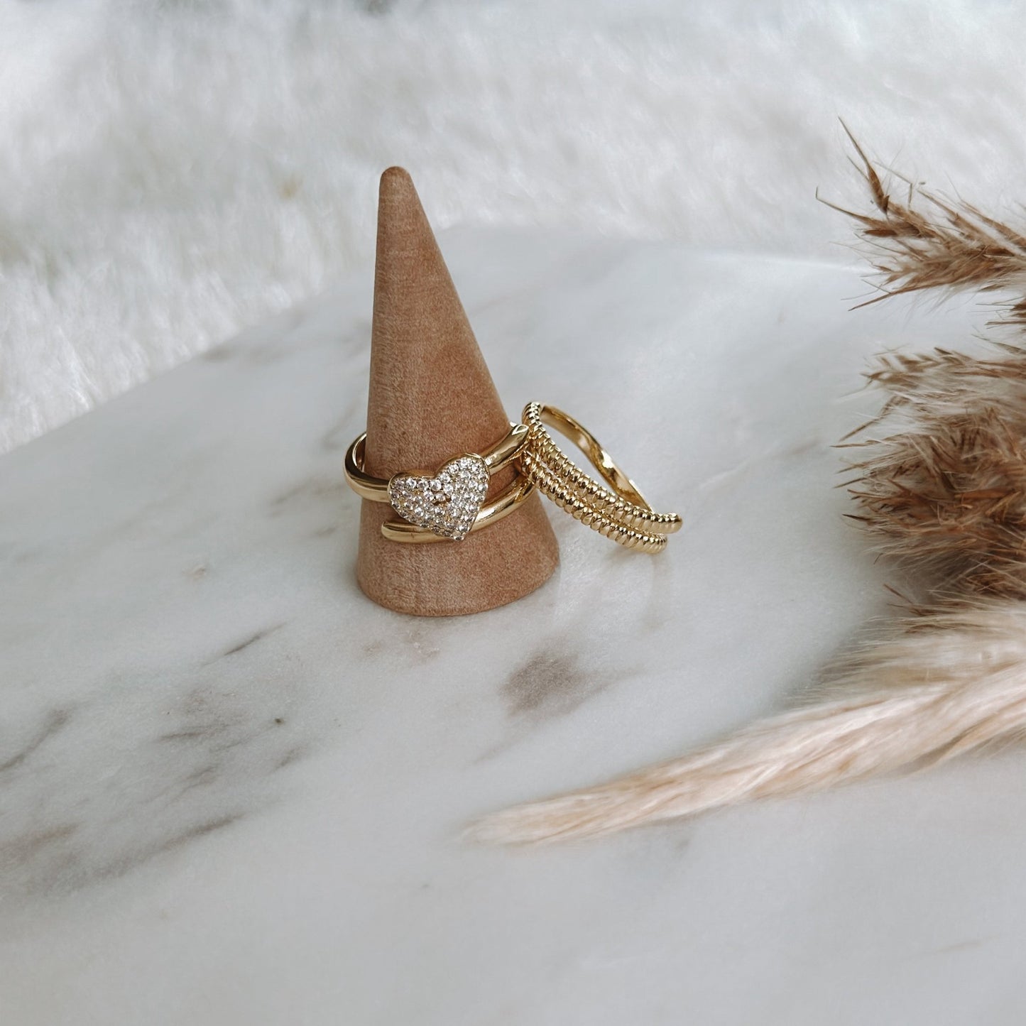 CORY GOLD RING SET