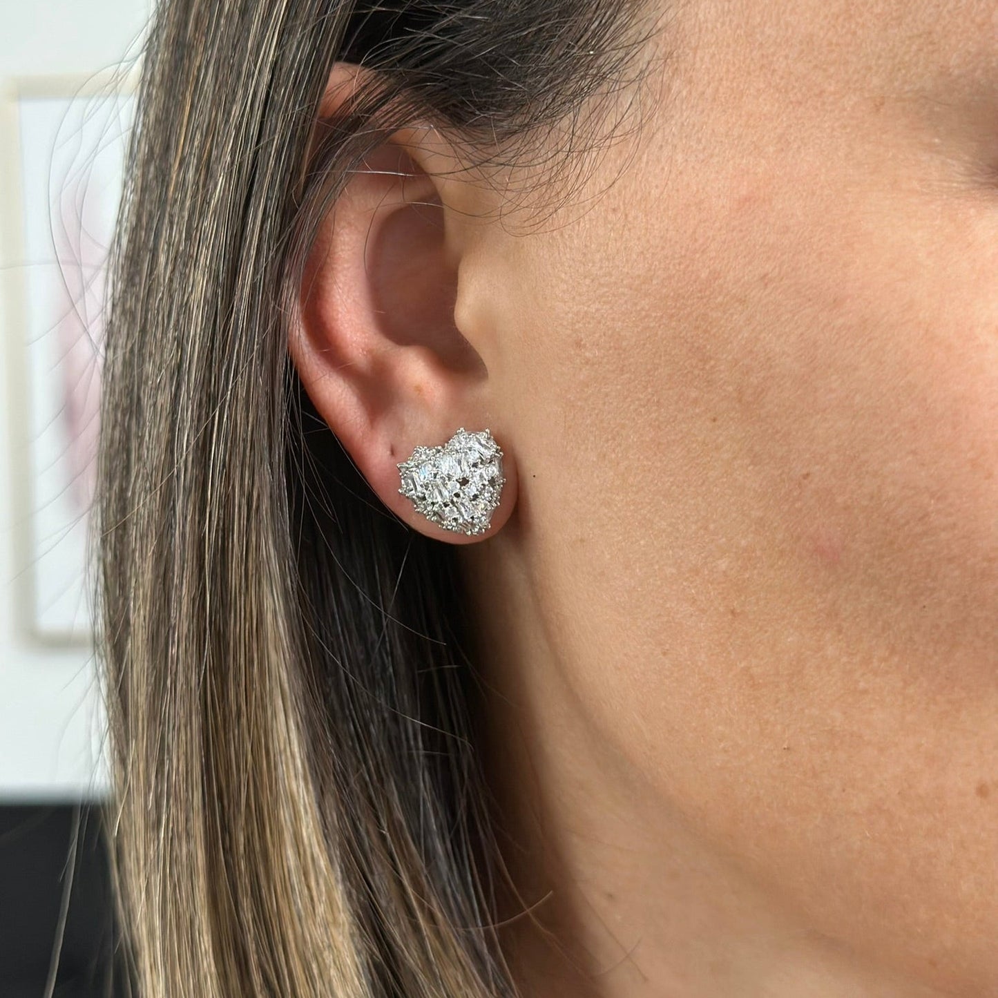 LUZ HEART EARRINGS SILVER