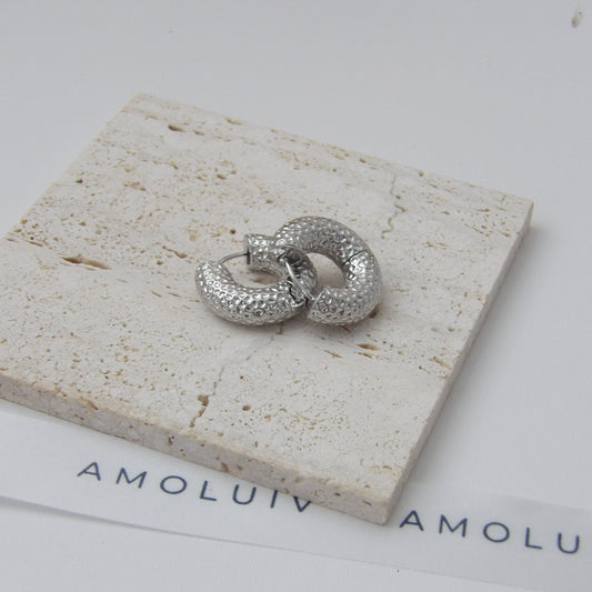 NIA EARRINGS SILVER