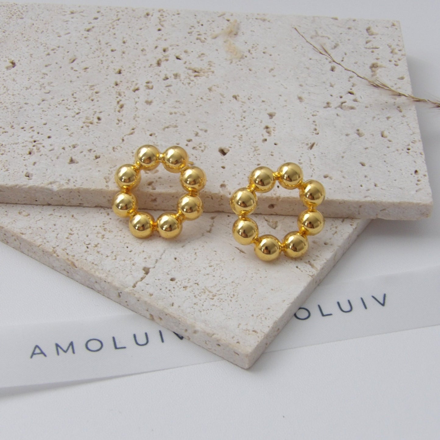 NOA GOLD EARRINGS BRONZE