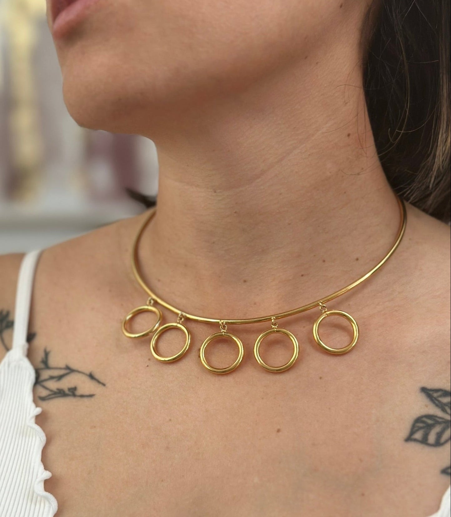 PARIS CHOKER BRONZE GOLD