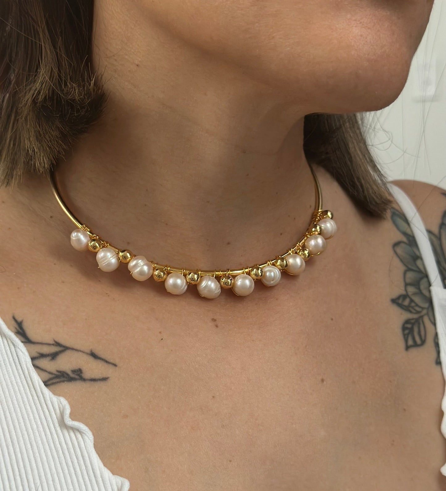 ROMA CHOKER BRONZE GOLD