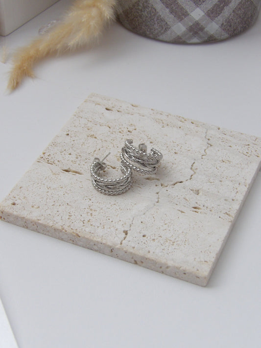 LOIS EARRINGS SILVER