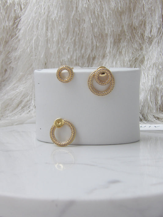 IVORY LOOP EARRINGS MULTI USE