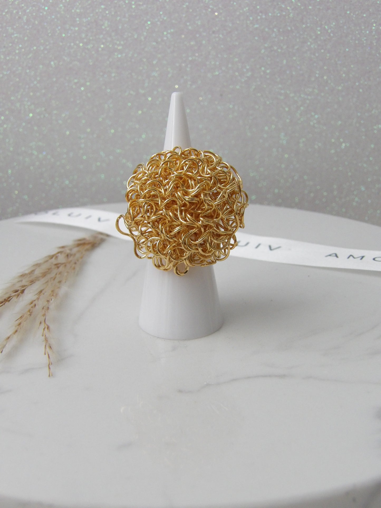 RADIANT KNOTS BRONZE RING