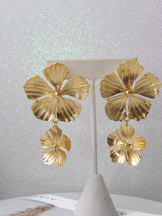 GOLDEN BREEZE BRONZE EARRINGS
