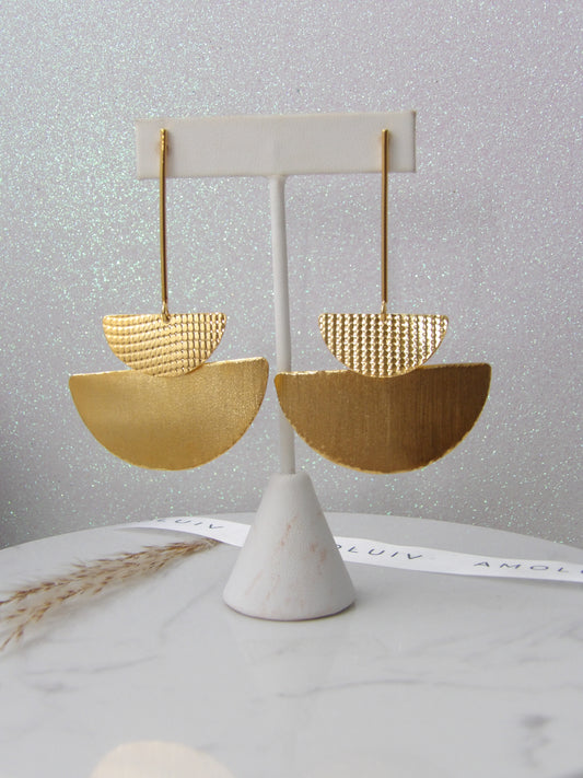 RADIANT ECLIPSE BRONZE EARRINGS