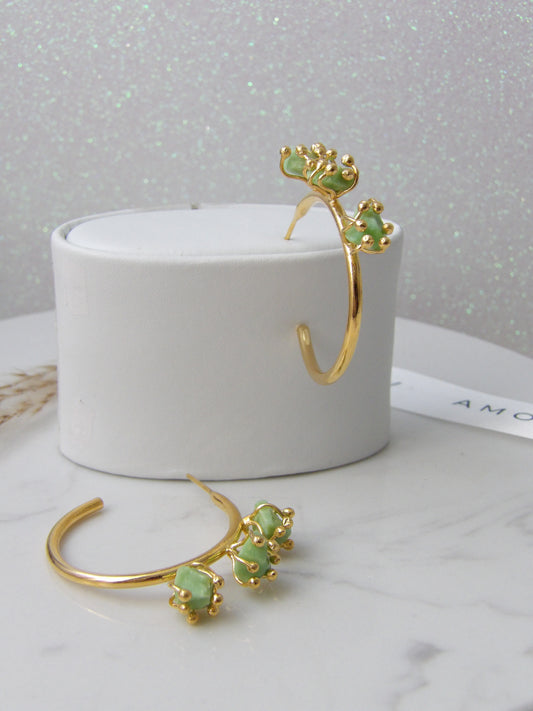 VERDANT GLOW BRONZE EARRINGS