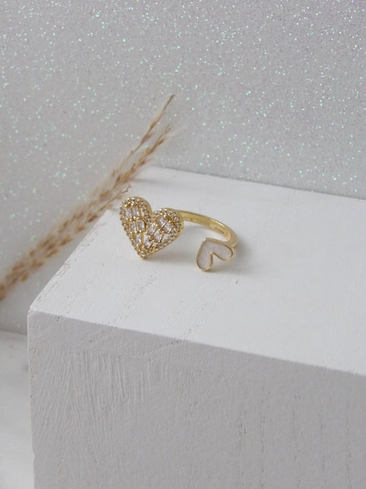 CŒUR LUMIÈRE GOLD RING