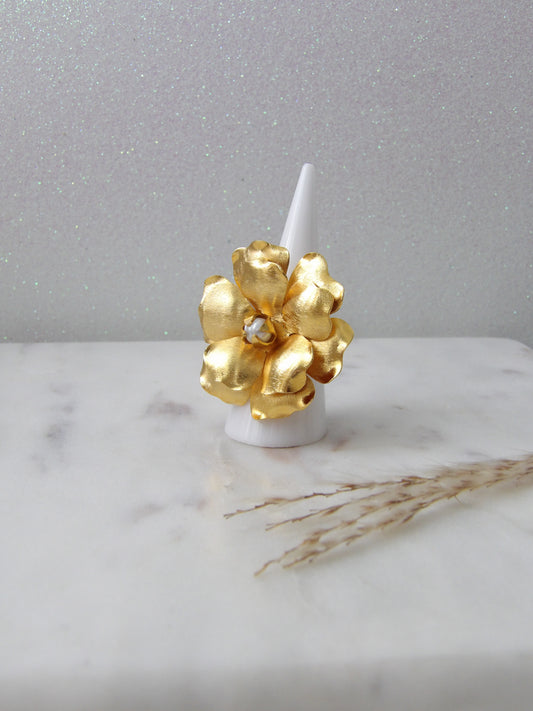 FLOR DE LUNA RING BRONCE