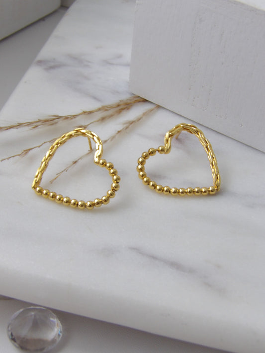 BEADS OF LOVE HOOPS BRONZE