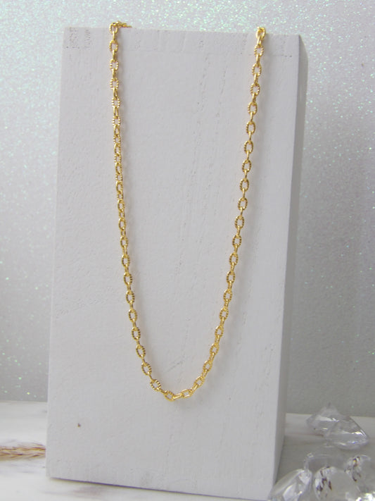ESSENTIAL LINK GOLD NECKLACE BRONZE