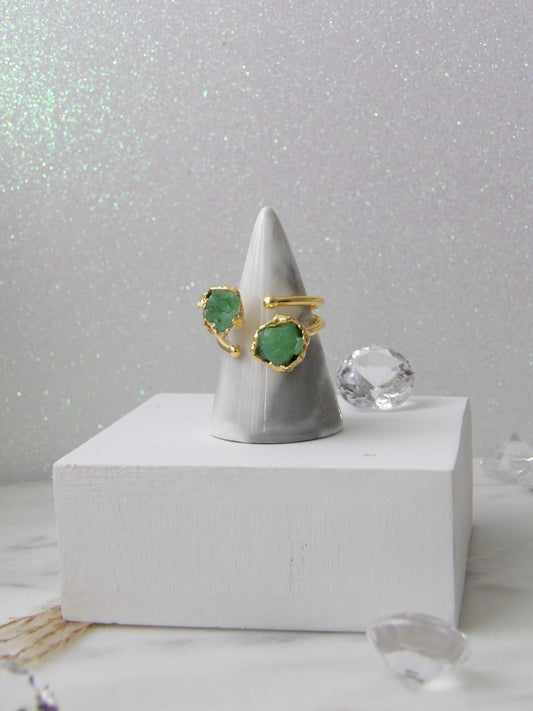 ESENCIA GREEN BRONZE RING