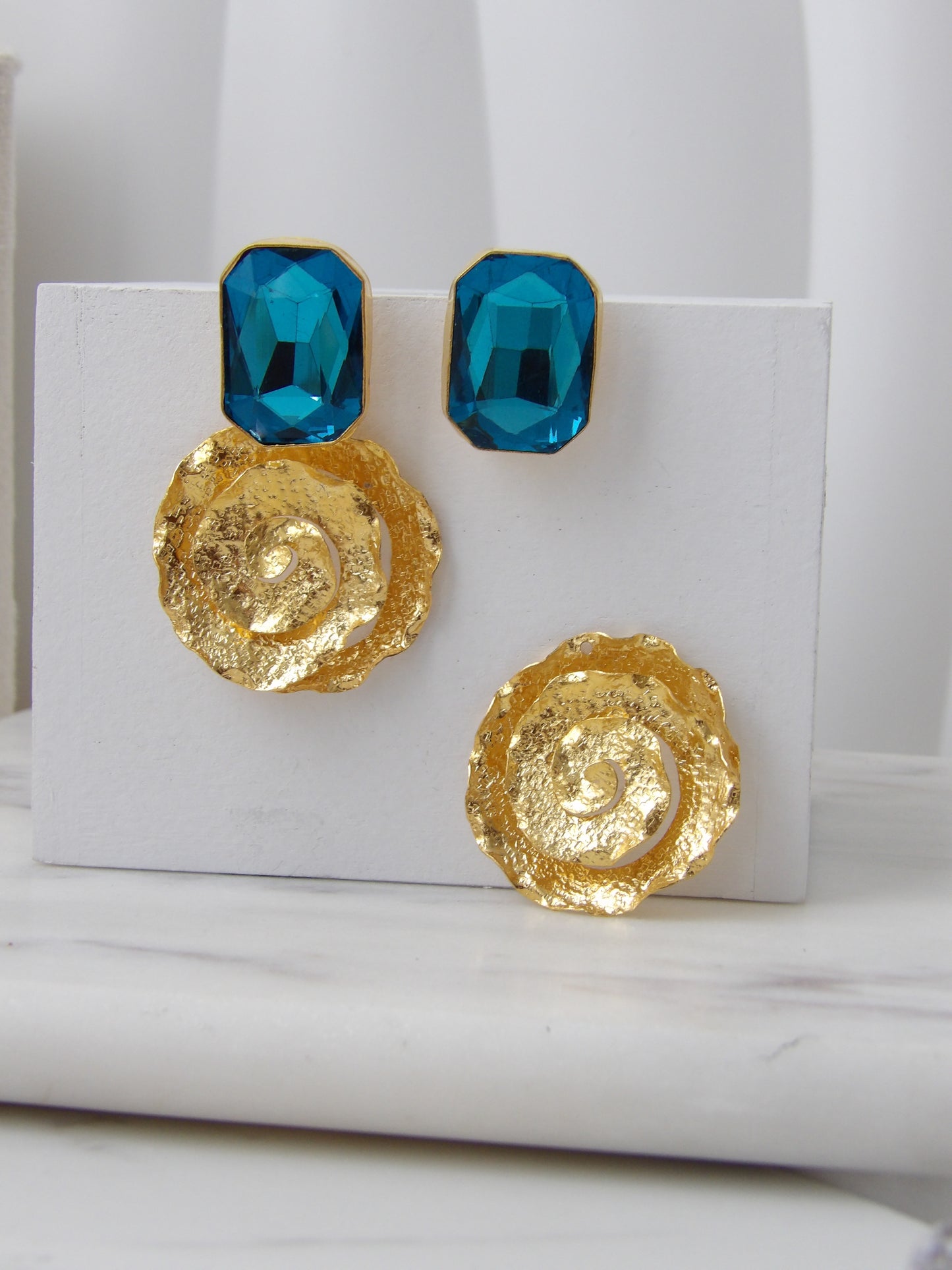 AURA MARINE EARRINGS BRONZE