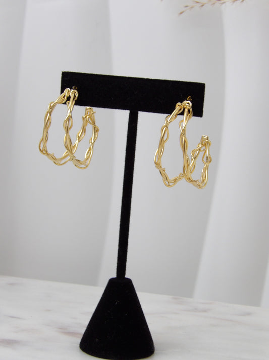CALA GOLD EARRINGS BRONZE