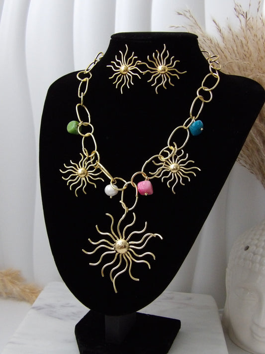 🔸 SOLèNE SET NECKLACE BRONZE