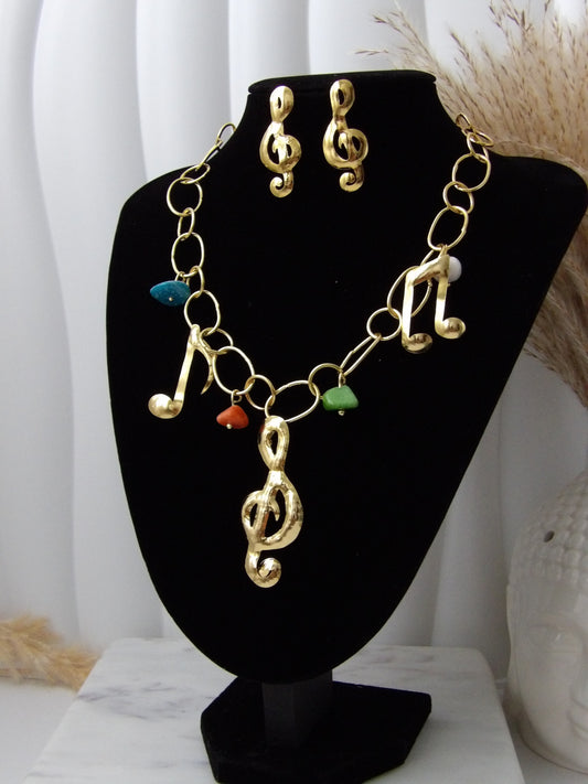 🎵 RHAPSODY SET NECKLACE BRONZE