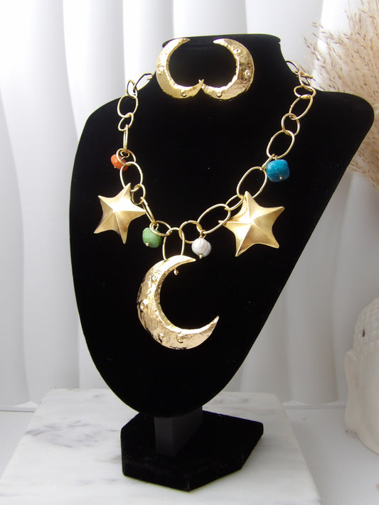 LUNAIRE SET NECKLACE BRONZE