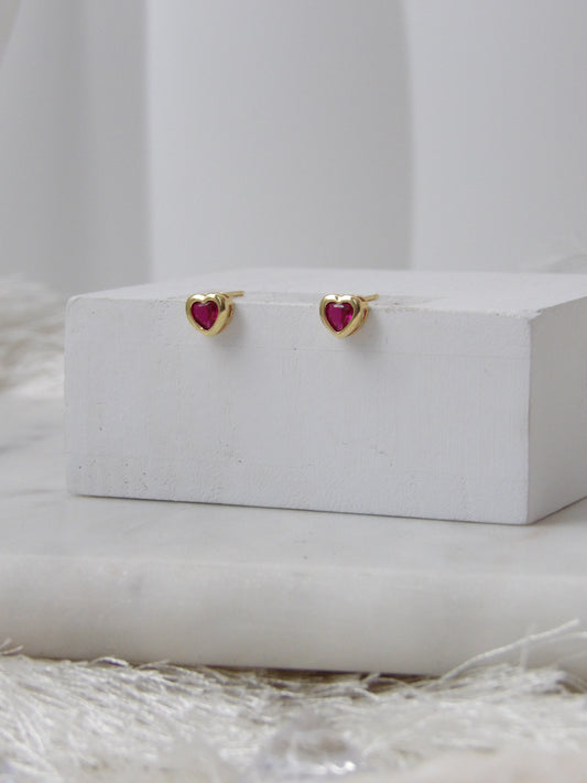 RUBY BLOOM STUDS
