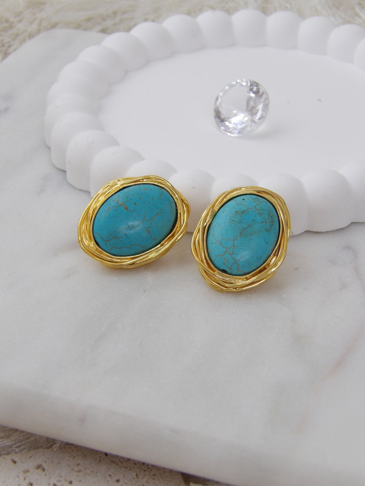 TURQUOISE ÉCLAT EARRINGS