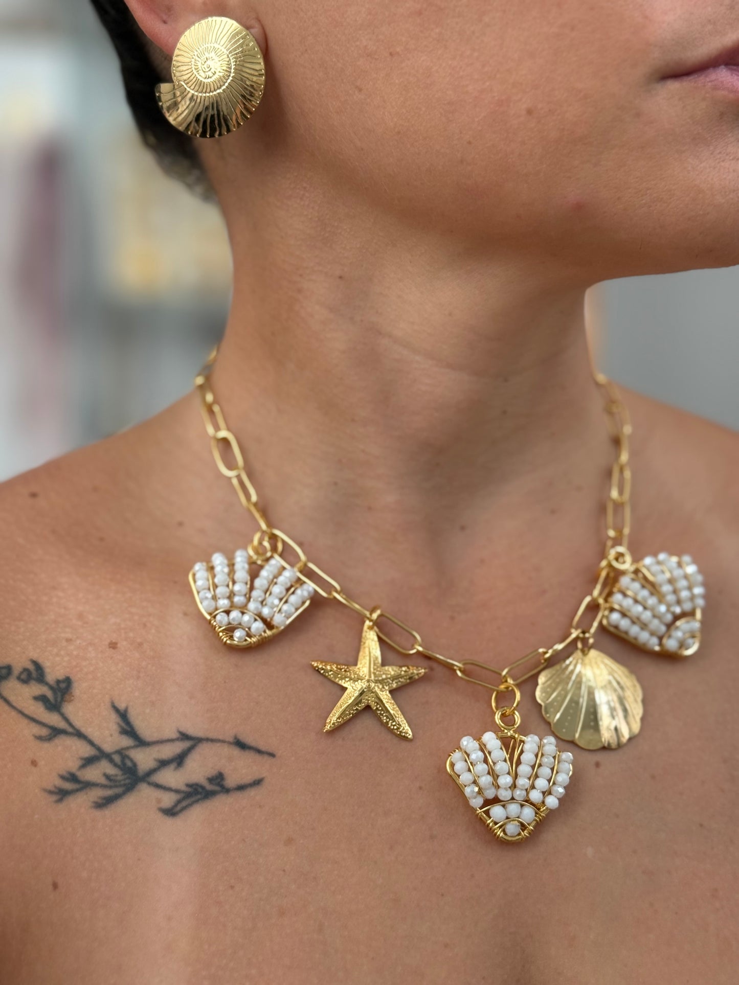 ISLA CHARM NECKLACE BRONZE