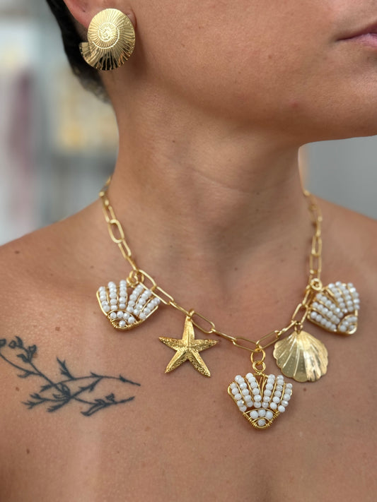 ISLA CHARM NECKLACE BRONZE